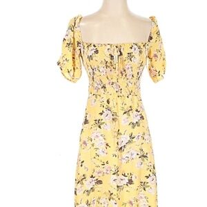 Faithful The Brand Yellow Floral Dress